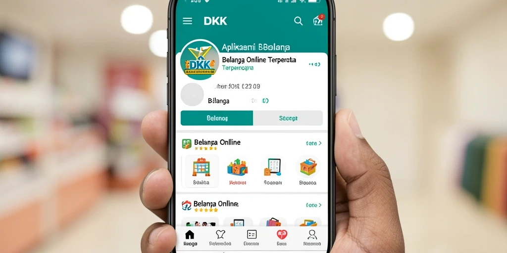 Antarmuka DKK yang intuitif untuk Belanja Online.