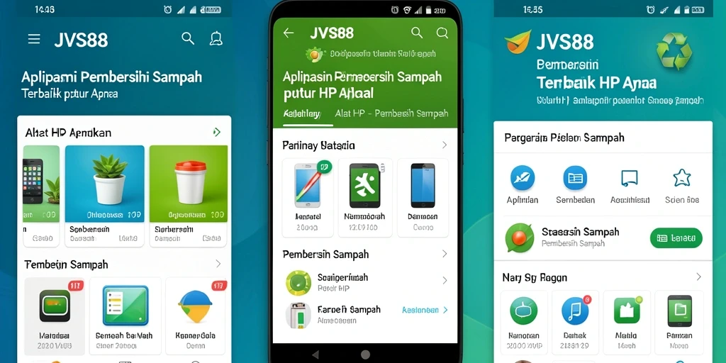 Antarmuka JVS88 yang bersih dan fungsional untuk Pembersih Sampah.