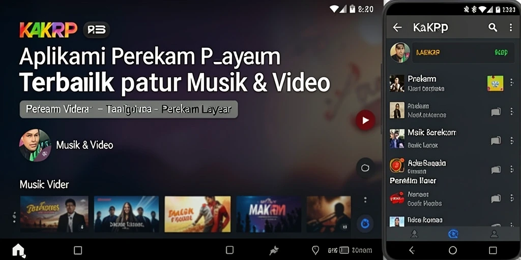 Antarmuka KAKRP yang sederhana untuk perekaman layar.