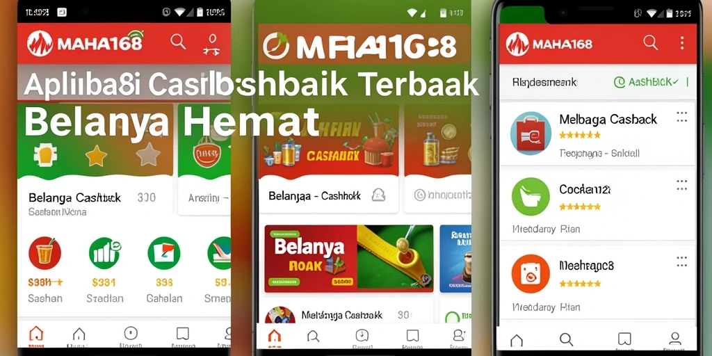 Antarmuka MAHA168 dengan fungsi Cashback yang menarik dan praktis.