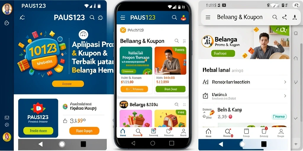 Antarmuka aplikasi PAUS123 menampilkan berbagai promo menarik.