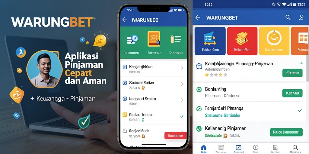 Tampilan antarmuka aplikasi WARUNGBET untuk pengajuan pinjaman.